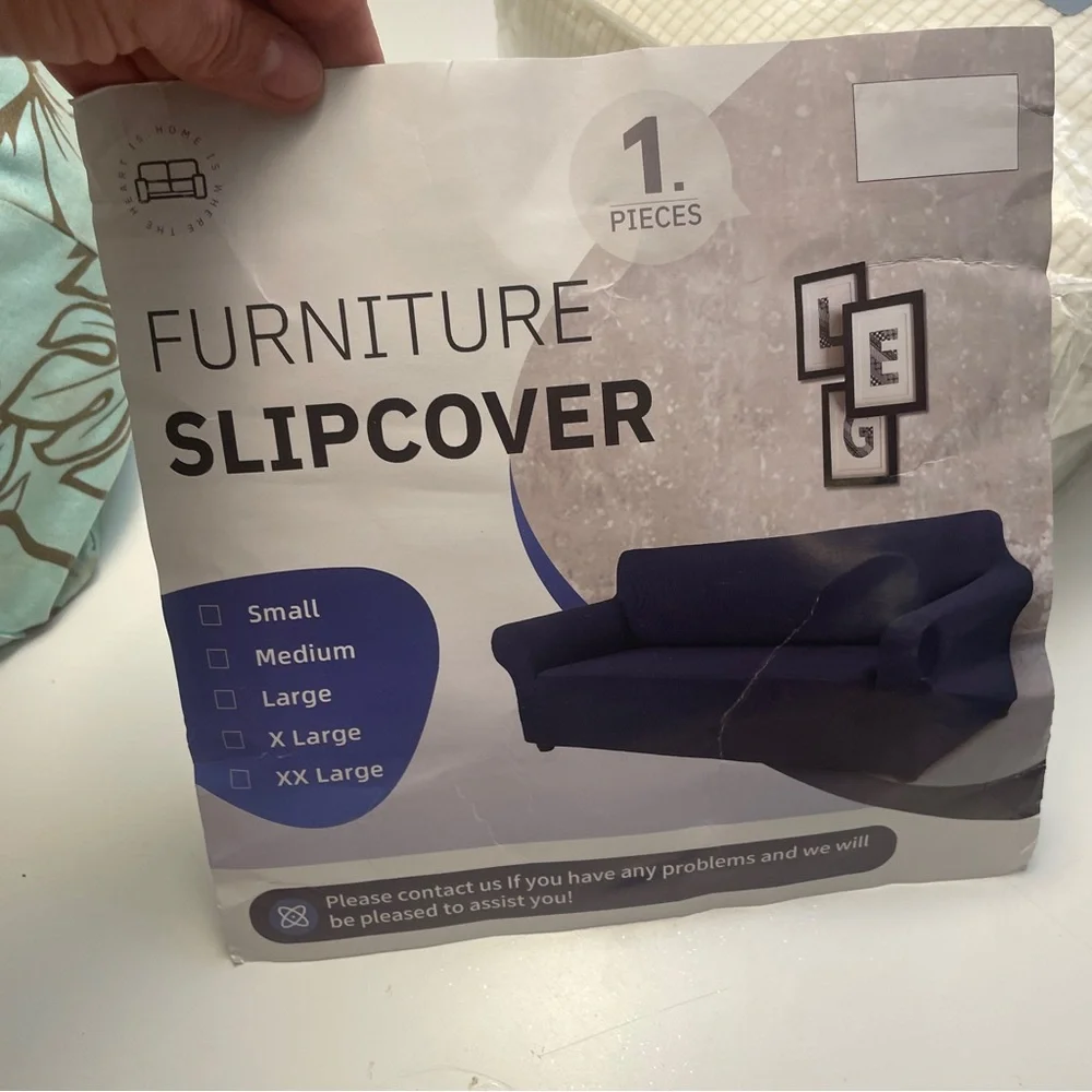 New Cream Sofa Size Slipcover